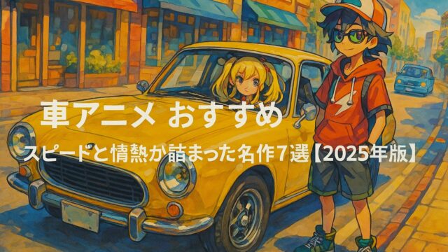 車アニメ おすすめ｜スピードと情熱が詰まった名作7選【2025年版】