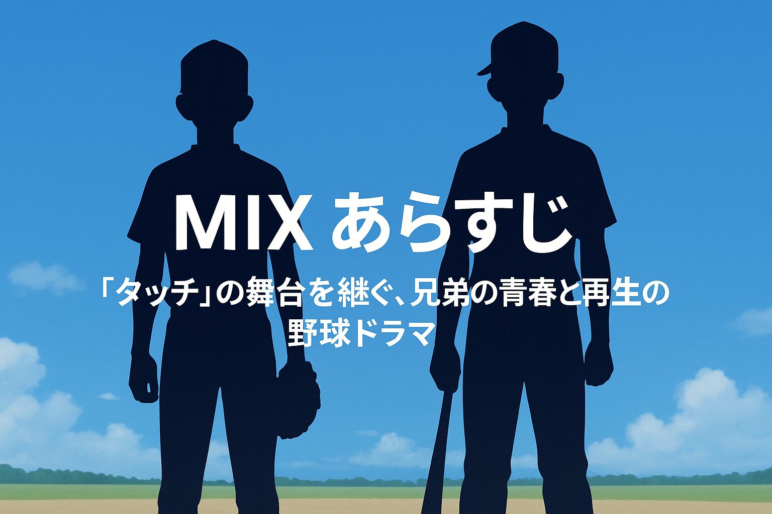 MIX あらすじ|タッチの舞台を受け継ぐ、兄弟バッテリーの青春野球ドラマ|アニメイン