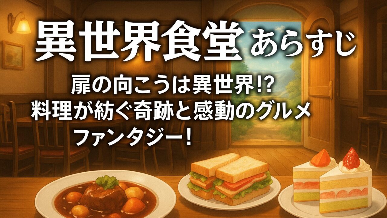異世界食堂 あらすじ｜扉の向こうは異世界!? 料理が紡ぐ奇跡と感動のグルメファンタジー！