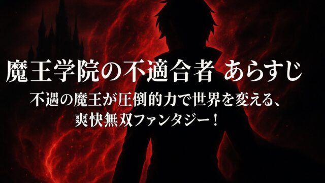 魔王学院の不適合者 あらすじ｜不遇の魔王が圧倒的力で世界を変える、爽快無双ファンタジー！