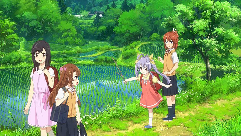 のんのんびより アニメ 美しい田舎の風景