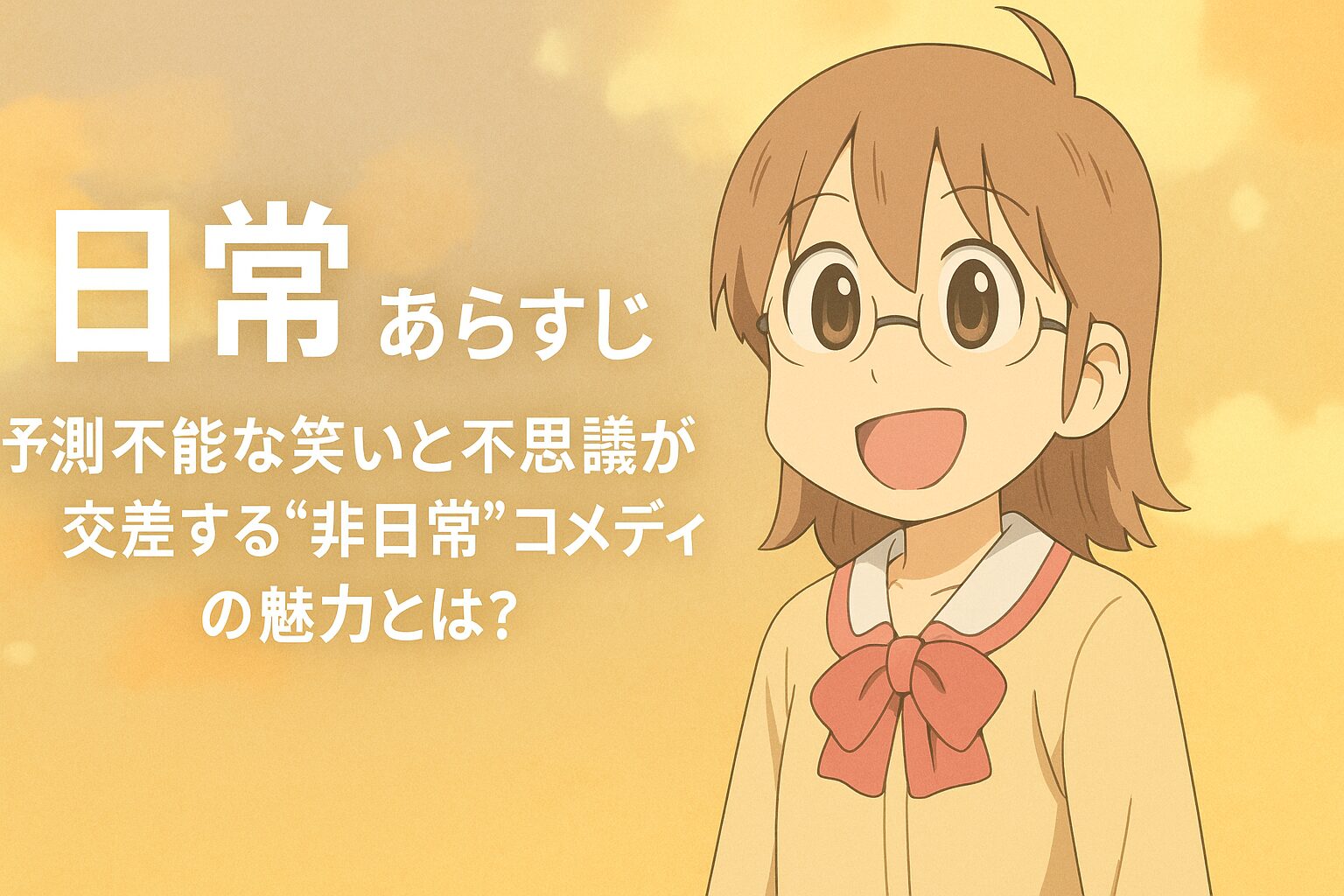 日常 あらすじ|常識崩壊!?京アニが贈るシュールで爆笑の非日常コメディ【2025年版】|アニメイン