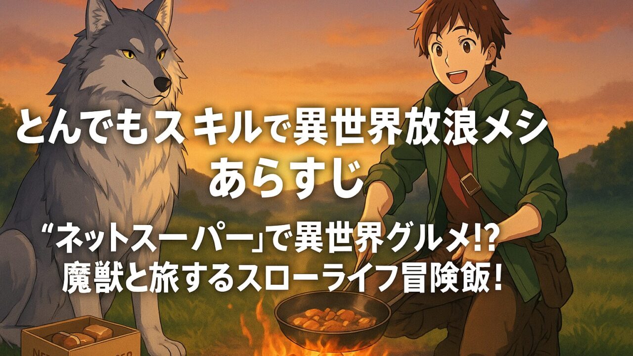 とんでもスキルで異世界放浪メシ あらすじ｜“ネットスーパー”で異世界グルメ!? 魔獣と旅するスローライフ冒険飯！