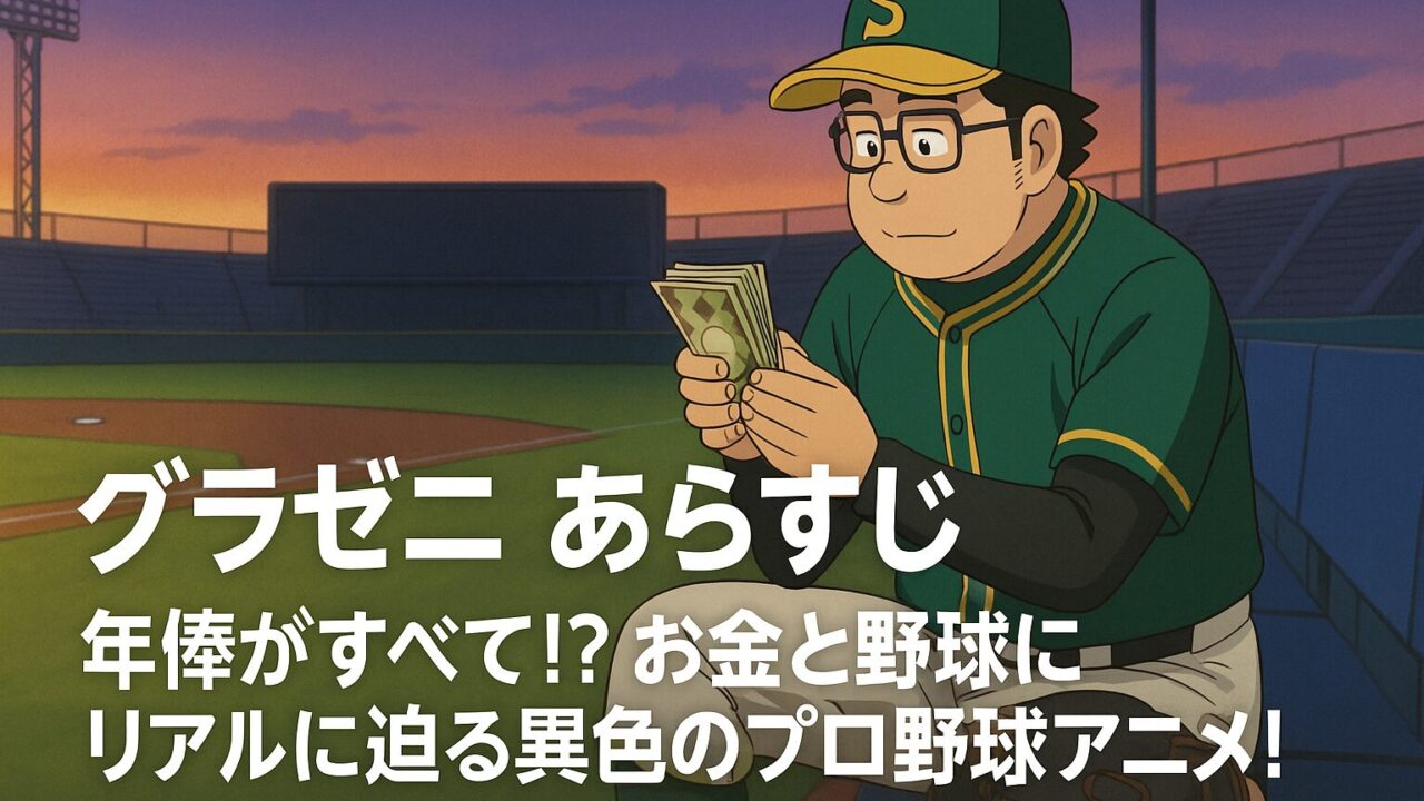 グラゼニ あらすじ｜年俸がすべて!? お金と野球にリアルに迫る異色のプロ野球アニメ！