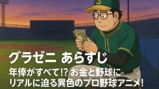 グラゼニ あらすじ｜年俸がすべて!? お金と野球にリアルに迫る異色のプロ野球アニメ！