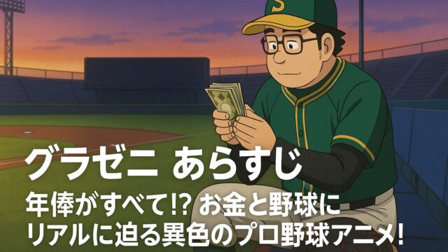 グラゼニ あらすじ｜年俸がすべて!? お金と野球にリアルに迫る異色のプロ野球アニメ！