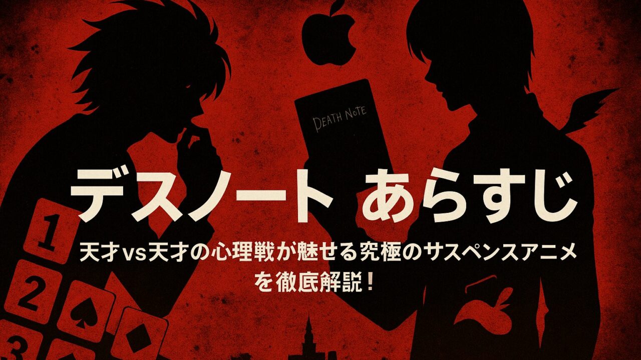 デスノート あらすじ｜天才vs天才の心理戦が魅せる究極のサスペンスアニメを徹底解説！