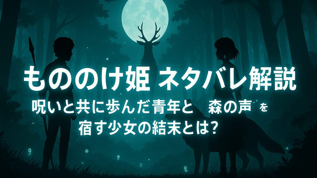 もののけ姫 ネタバレ解説｜呪いと共に歩んだ青年と“森の声”を宿す少女の結末とは？
