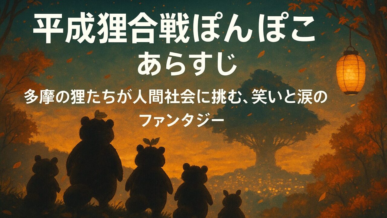 平成狸合戦ぽんぽこ あらすじ｜多摩の狸たちが人間社会に挑む、笑いと涙のファンタジー