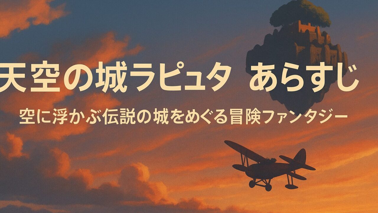 天空の城ラピュタ あらすじ｜空に浮かぶ伝説の城をめぐる冒険ファンタジー